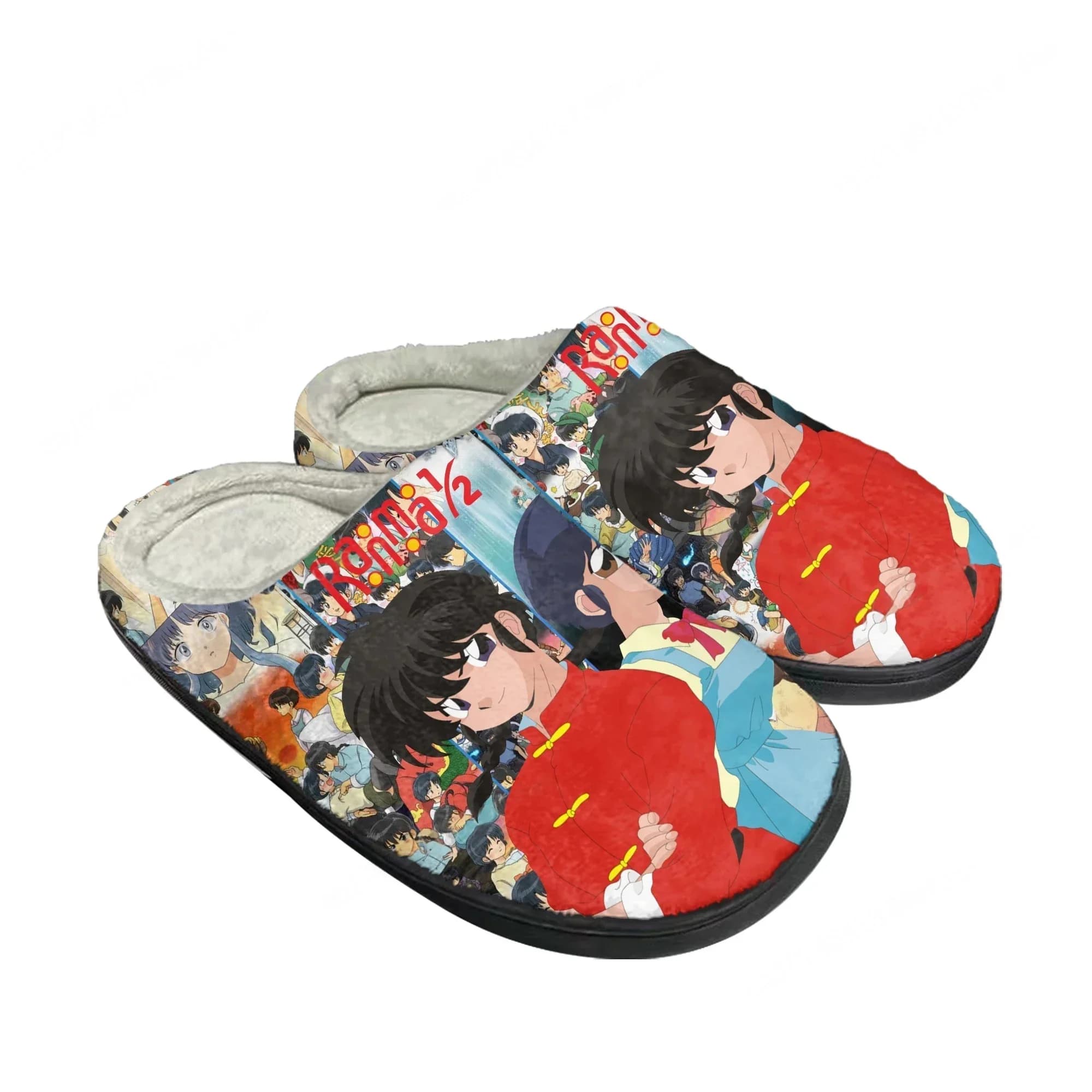 Pantofole in cotone Ranma 1/2 Tendo Akane per uomo, donna, ragazzo e ragazza, in peluche, da camera da letto, casual, calde, personalizzabili, per interni