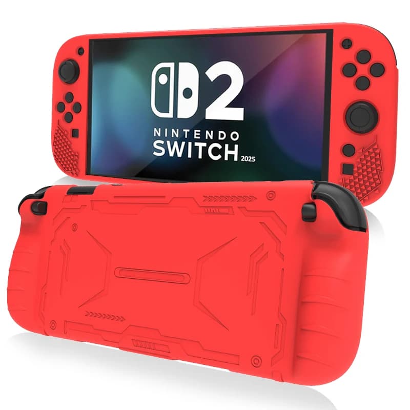 Per custodia Switch 2 (2025) Custodia in silicone TPU Resistente ai graffi Resistente al sudore Resistente agli urti Impugnatura ergonomica.