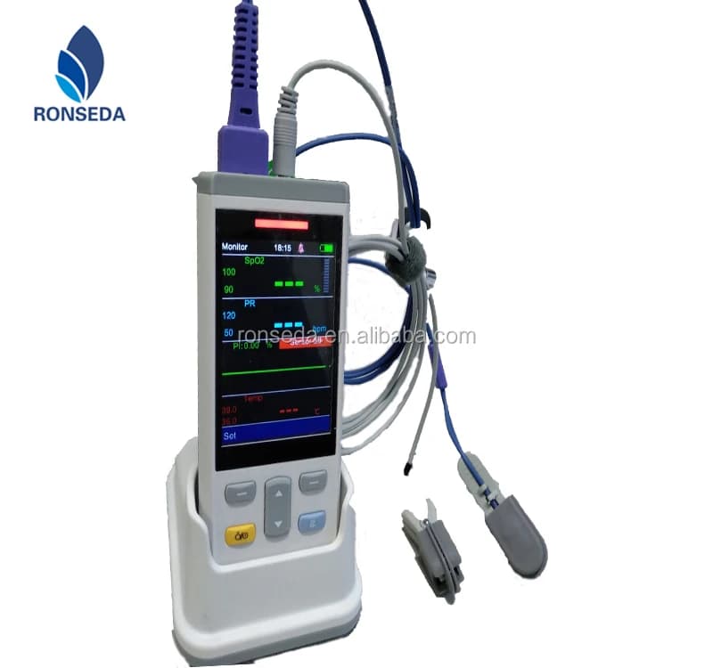 VT200B Veterinary Cleanser for Animals with SPO2, Portable Monitor Multi Parameters for Pets TEMP