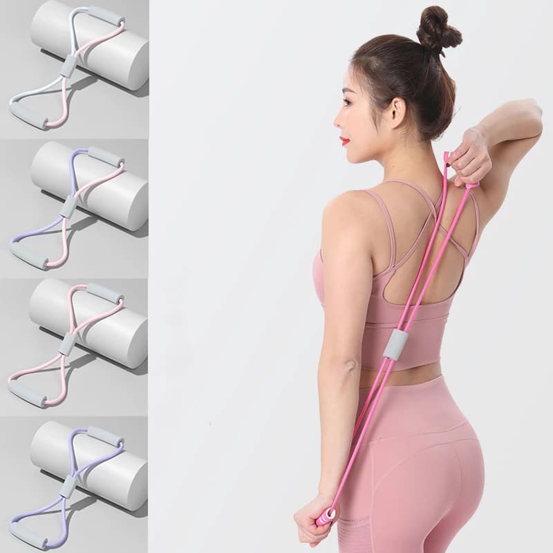 8 Shaped Tensioner, Resistance Fax for Men and Women, 8 Shaped Resistance Band for Arms, Thoracic Expander, Gym Fitness Pull