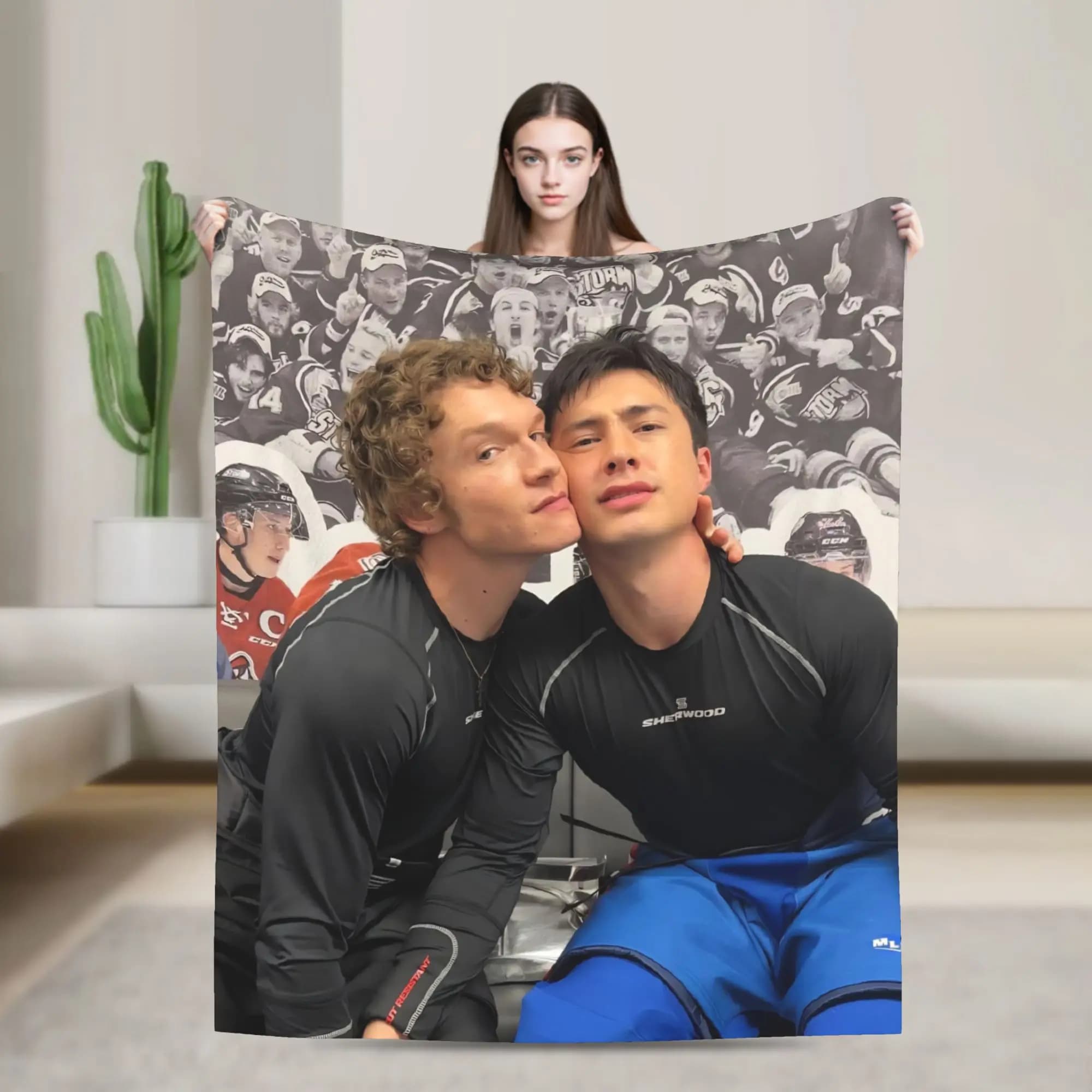 Heated Rivalry Blanket Hockey Romance Wool Awesome Warm Throw Blankets for Bedspread Spring Autumn,