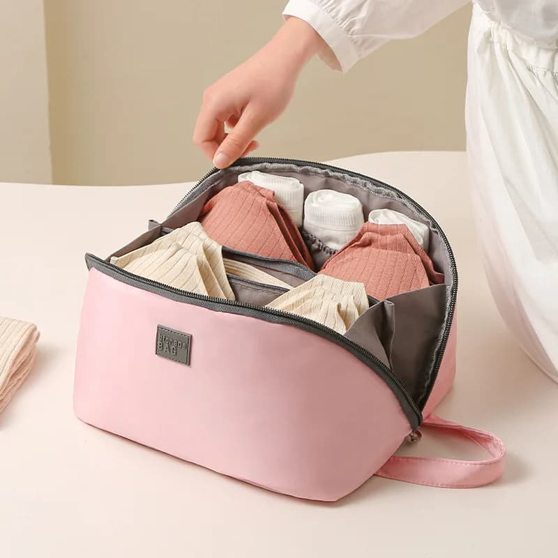 Underwear Storage Bag - Large Capacity, Waterproof, Hand-carryable Organizer for Luggage and Travel