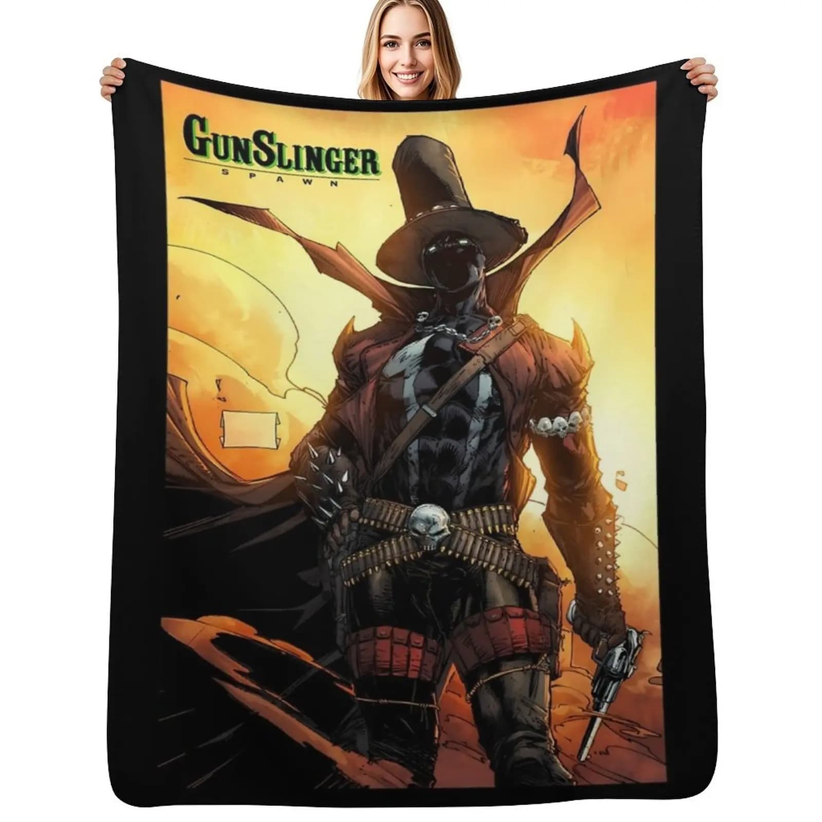 Spawn GunSlinger 1 Throw Blanket Stuffeds halloween Bed covers Designers Sleeping Bag Softest Blankets