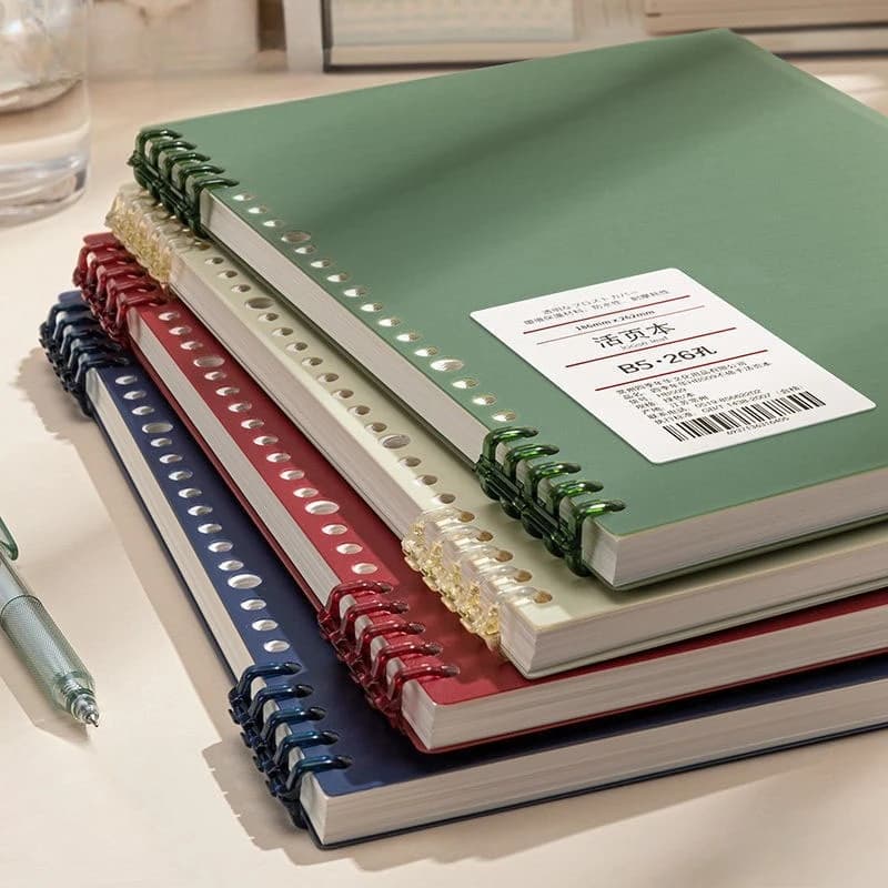 Quaderno Vintage B5 da 60 Fogli ad Alta Estetica, con Anelli a Spirale, per Ufficio e Scuola