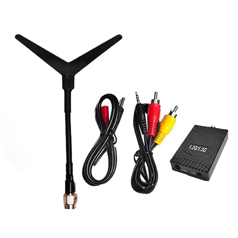 ABJA-1.2G 1.3G VRX 9 Channel FPV Video Audio Receiver For RC Long Range Airplane Drone
