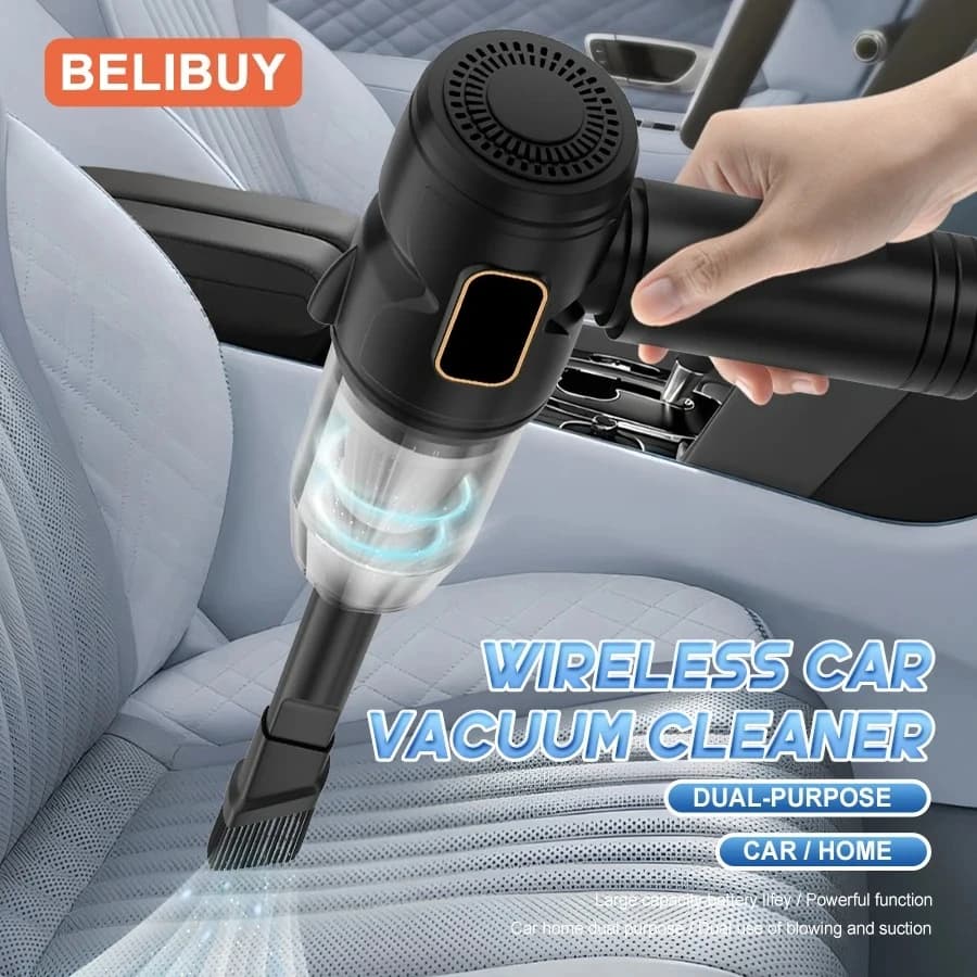 BELIBUY Aspirapolvere per auto Piccolo aspirapolvere portatile per veicoli multiuso Aspirapolvere per auto portatile per piccole famiglie