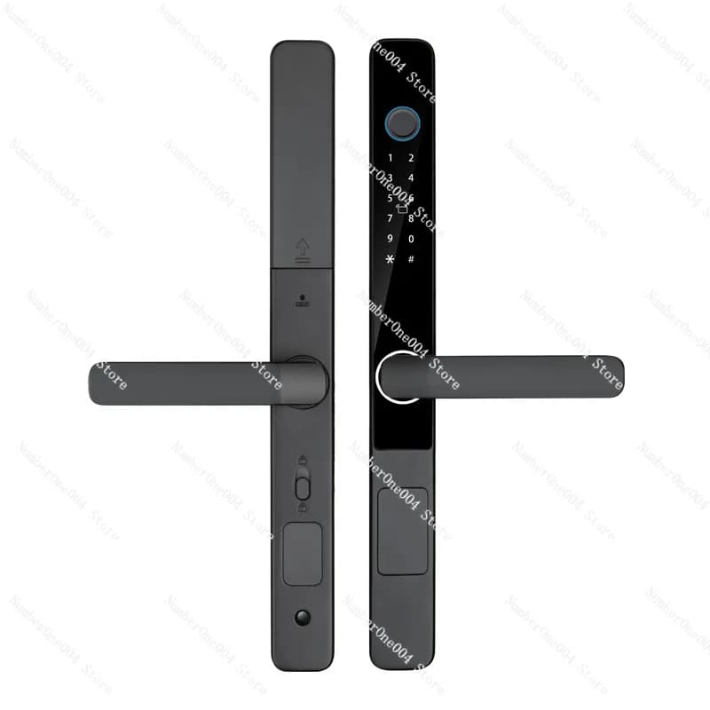 Blocco password impermeabile esterno Graffiti Impronta digitale Password Scheda Apertura porta Wifi Smart Lock Blocco intelligente in alluminio con ponte rotto