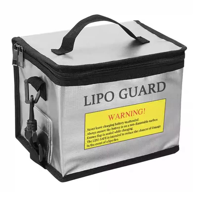 Battery Safety Bag Lipo Portable Fire Retardant Storage Bag with Safe Protection Size 215 * 145 * 165 mm for RC drone batteries