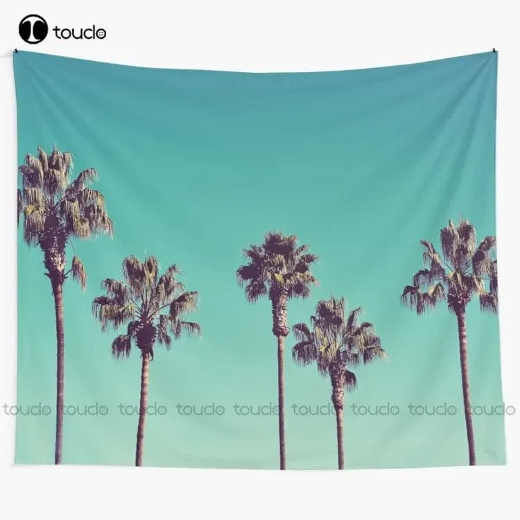 California Palm Trees Tapestry Cute Tapestry Tapestry Wall Hanging For Living Room Bedroom Dorm Room Home Decor Wall Covering