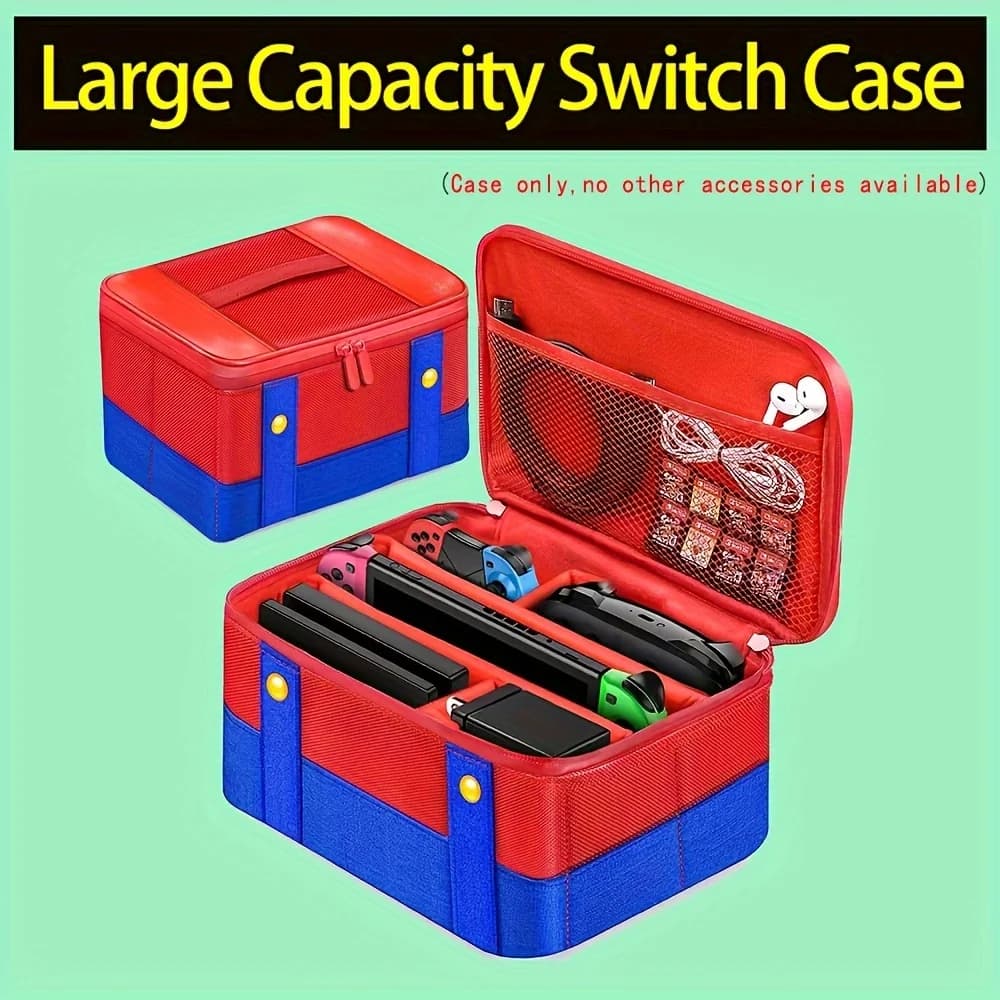 Custodia protettiva da trasporto grande per Switch OLED Console Pro Controller Custodia da viaggio per accessori Switch