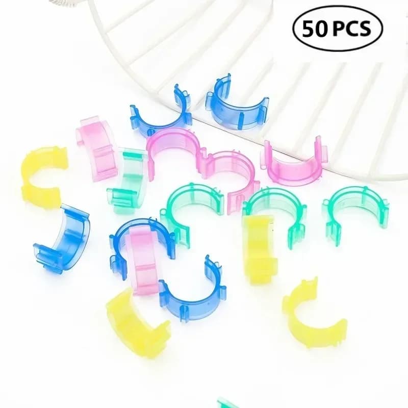 50pcs Accessory Thread Tails for Thread Spool Organizing Sewing Bobbin Clips Bobbin Holder Colorful Clamps Sewing Tool