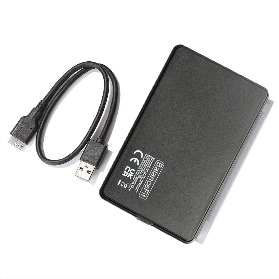 Custodia per disco rigido esterno USB 3.1 da 2,5 pollici SATA a USB 3.1 UASP Custodia per disco rigido portatile trasparente 4T HDD trasparente senza attrezzi