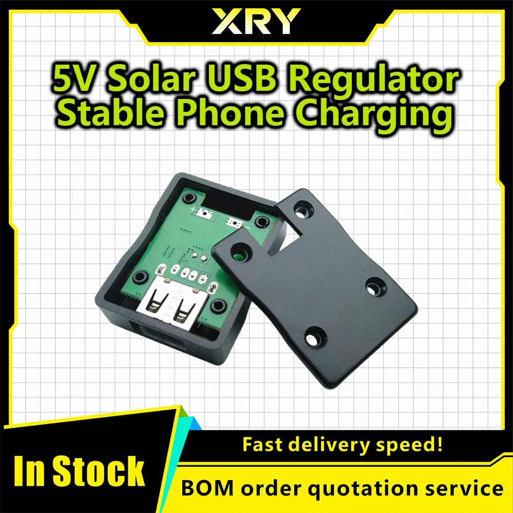 XRY 5V 2A Solar Panel Power Bank USB Charge Voltage Controller Regulator 6-20V To 5V Step Down Module With LED Indicator