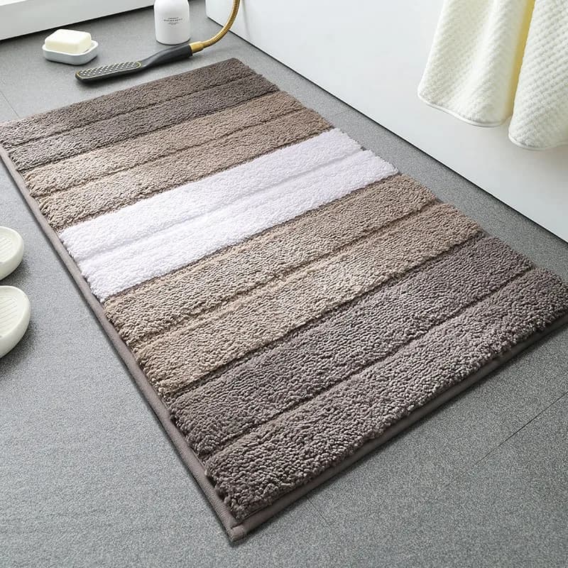 Soffici tappeti da bagno antiscivolo lavabili assorbenti tappetino da bagno morbido e peloso tappetini da bagno in microfibra resistenti allo sporco tappeti da cucina