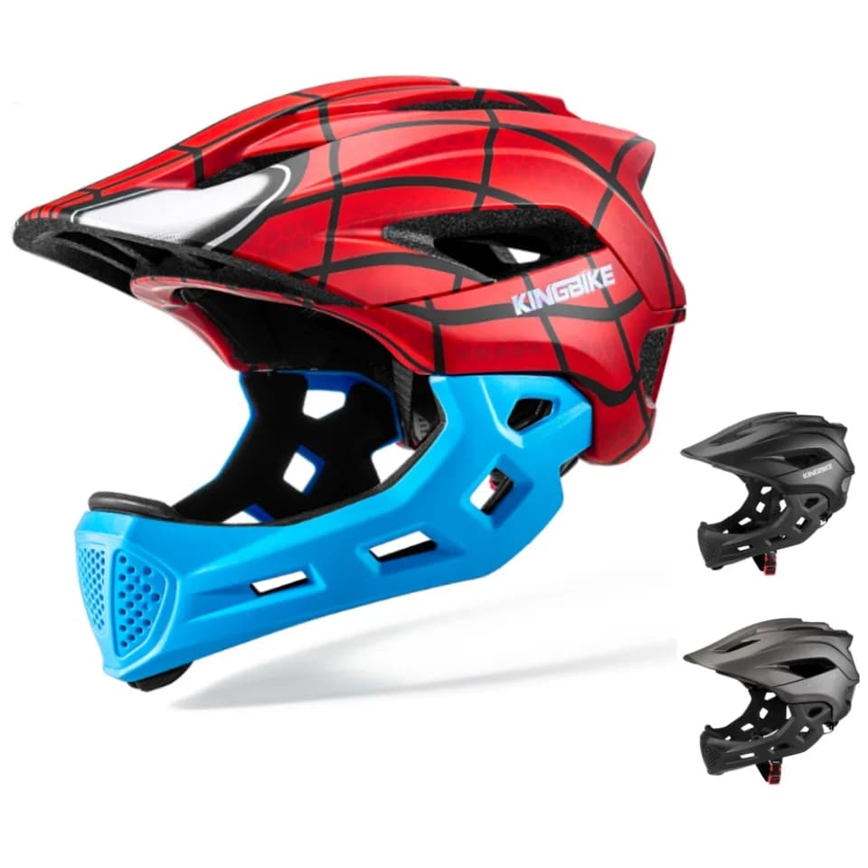 BATFOX Detachable Integral Bike Helmet for Kids Sports Cycling Mtb Moto Skateboard Wheel skating helmet