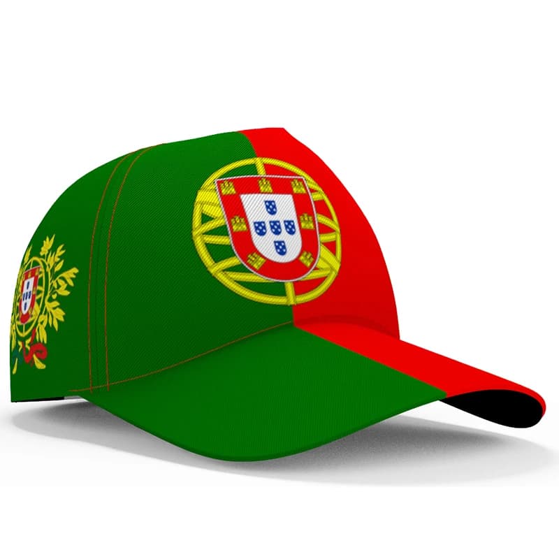 Berretti da Baseball portogallo gratis 3d Custom Made Name Team Logo Pt cappelli Prt Country Travel portoghese Nation Portuguesa Flags copricapo
