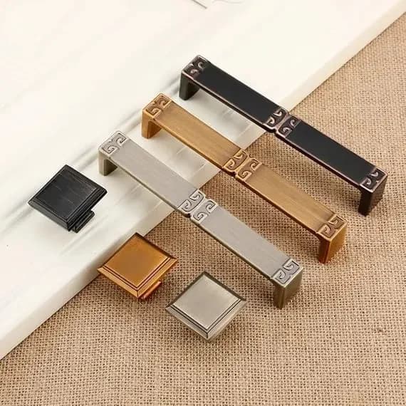 3.75 "5" Manopole quadrate Maniglie per mobili Maniglie per cassetti Maniglie per cassetti Maniglie per cassetti Ottone antico Bronzo lucidato a olio Hardware da cucina