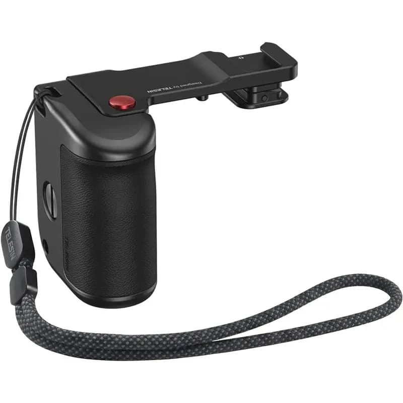 TELESIN For DJI Osmo Street Camera Handle Set, For DJI Osmo Action5/4/3 Metal Cage Handle Shutter Assist Camera