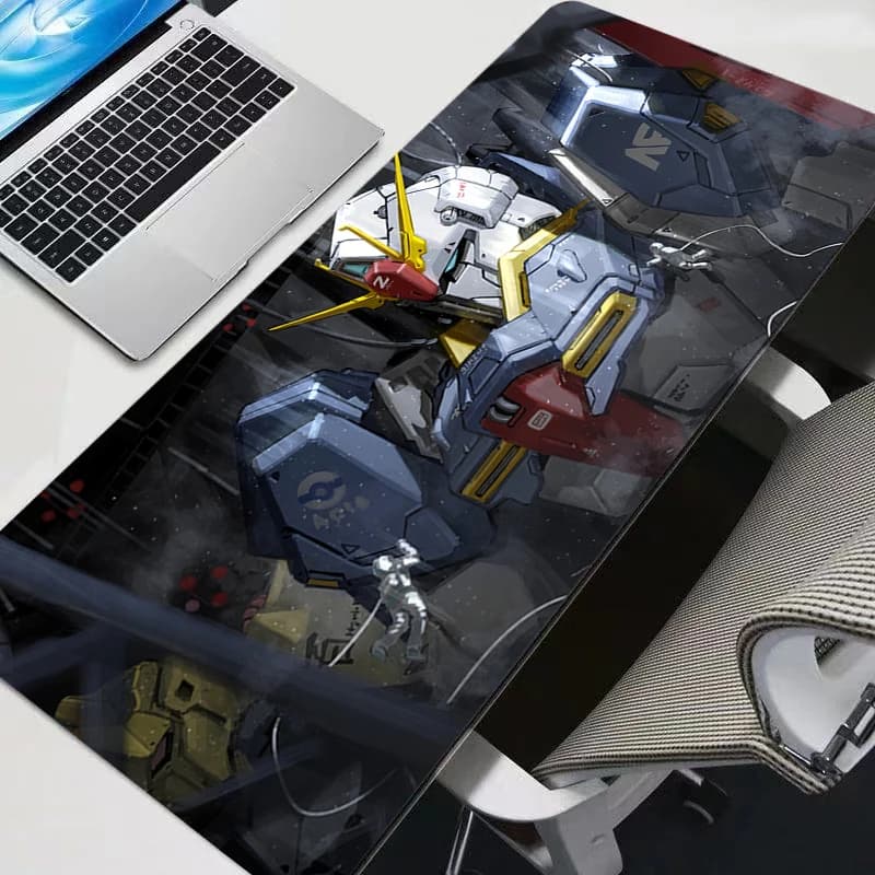 Mouse Mat Design Non-slip Mechanical Warrior Extended Desk Mat Laptop Gaming Accessories Keyboard PC Gundam Gamer Mousepad