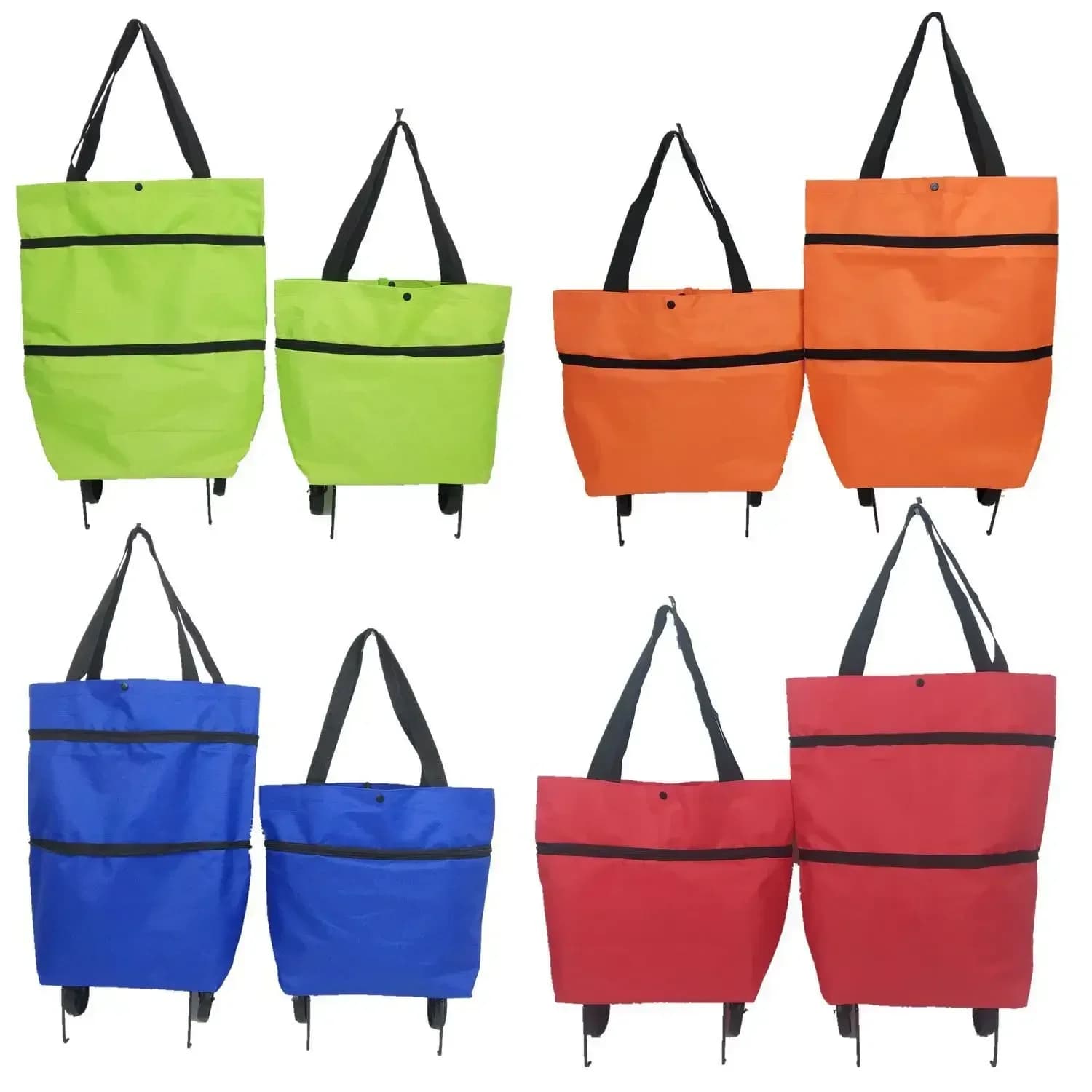 Carrello della spesa pieghevole con ruote Maniglia per borsa della spesa portatile leggera