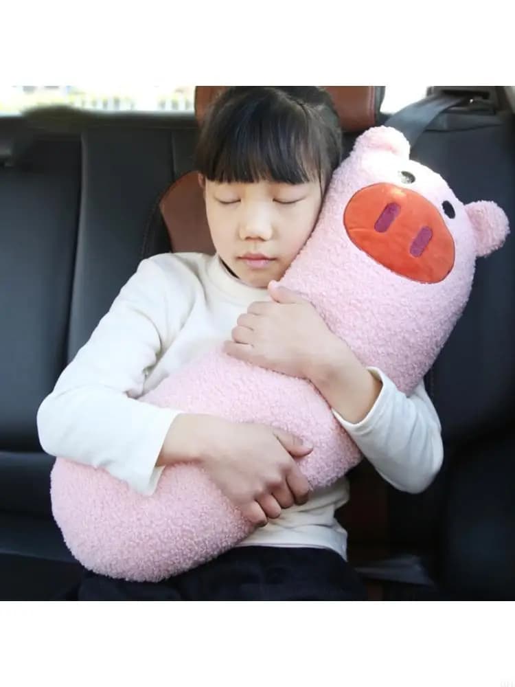 Cartoon Pattern Ergonomic Kids Car Pillow Soft Neck Support for Travel Comfort