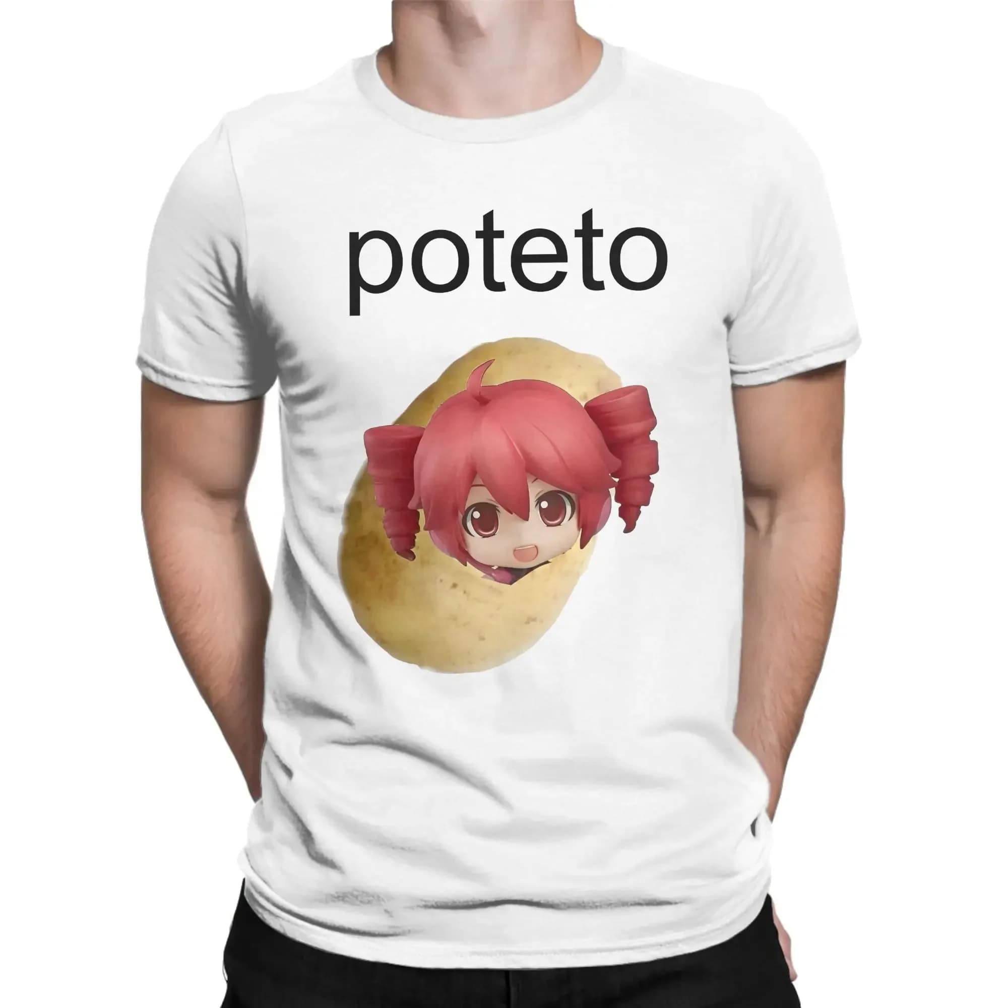 T-shirt Uomo Girocollo Kasane Teto Moda Estiva 2026 - Maglietta Divertente e Carina a Maniche Corte - Abbigliamento Originale Casual Y2K