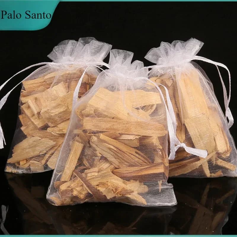 1 Borsa 22g/0.8oz Palo Santo Bastoncini di incenso naturale Bastone per sbavature in legno sacro Aromaterapia Fragranze per la casa Deodorante per ambienti Aroma Bag