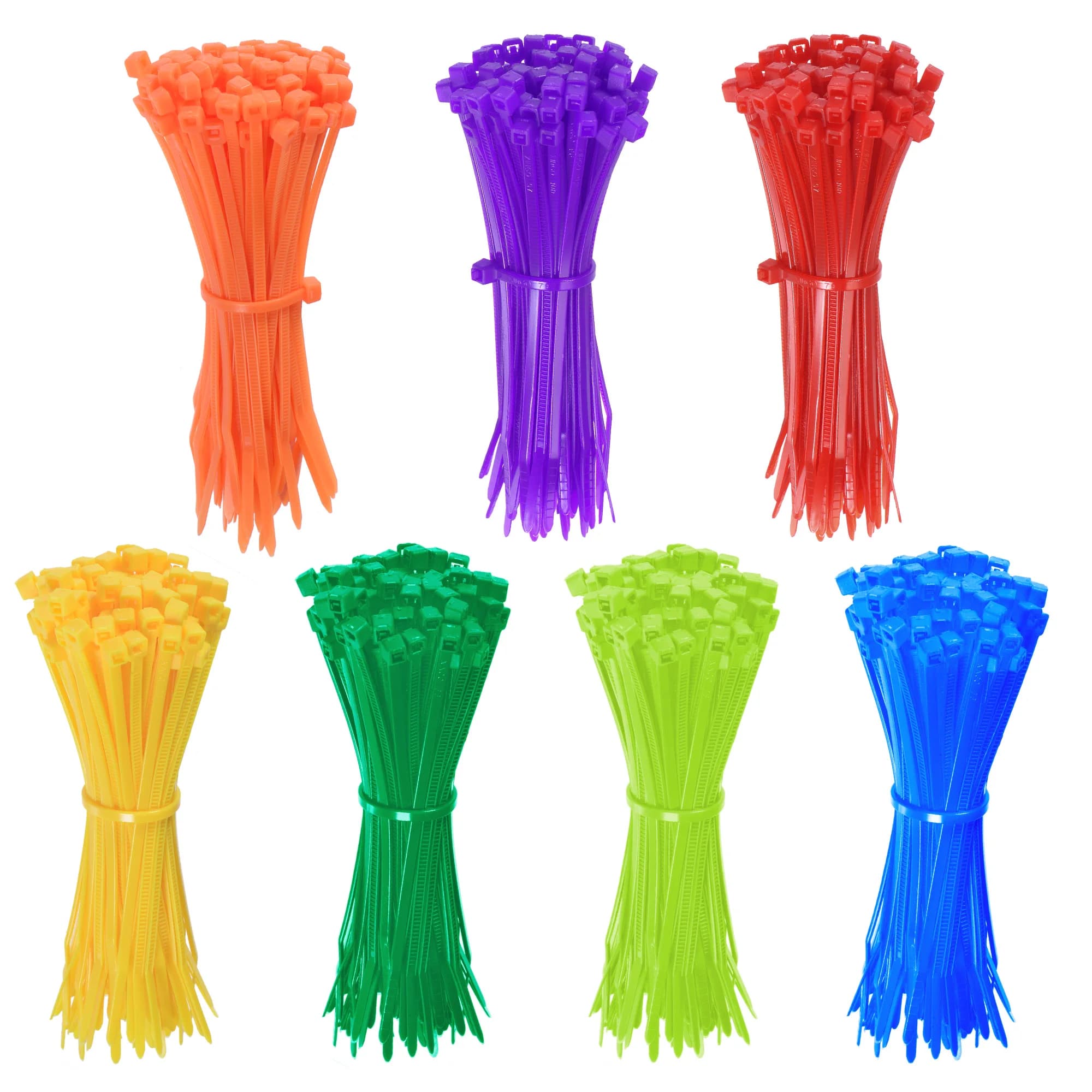 100 pz 2.5x100mm autobloccante plastica nylon fascetta zip avvolge cinghia nylon fascette set anello di fissaggio anello di fissaggio filo avvolgere filo organizzatore