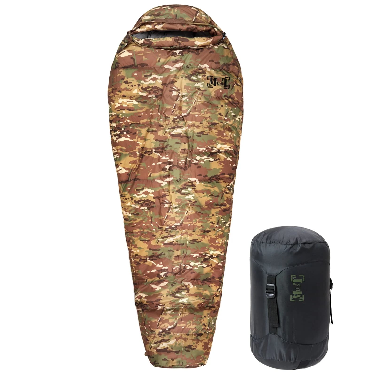 AKmax Ranger Down Mummy Anti-Extrem Sacco a pelo freddo Portatile da campeggio Escursionismo Sacco a pelo Multicam Camouflage