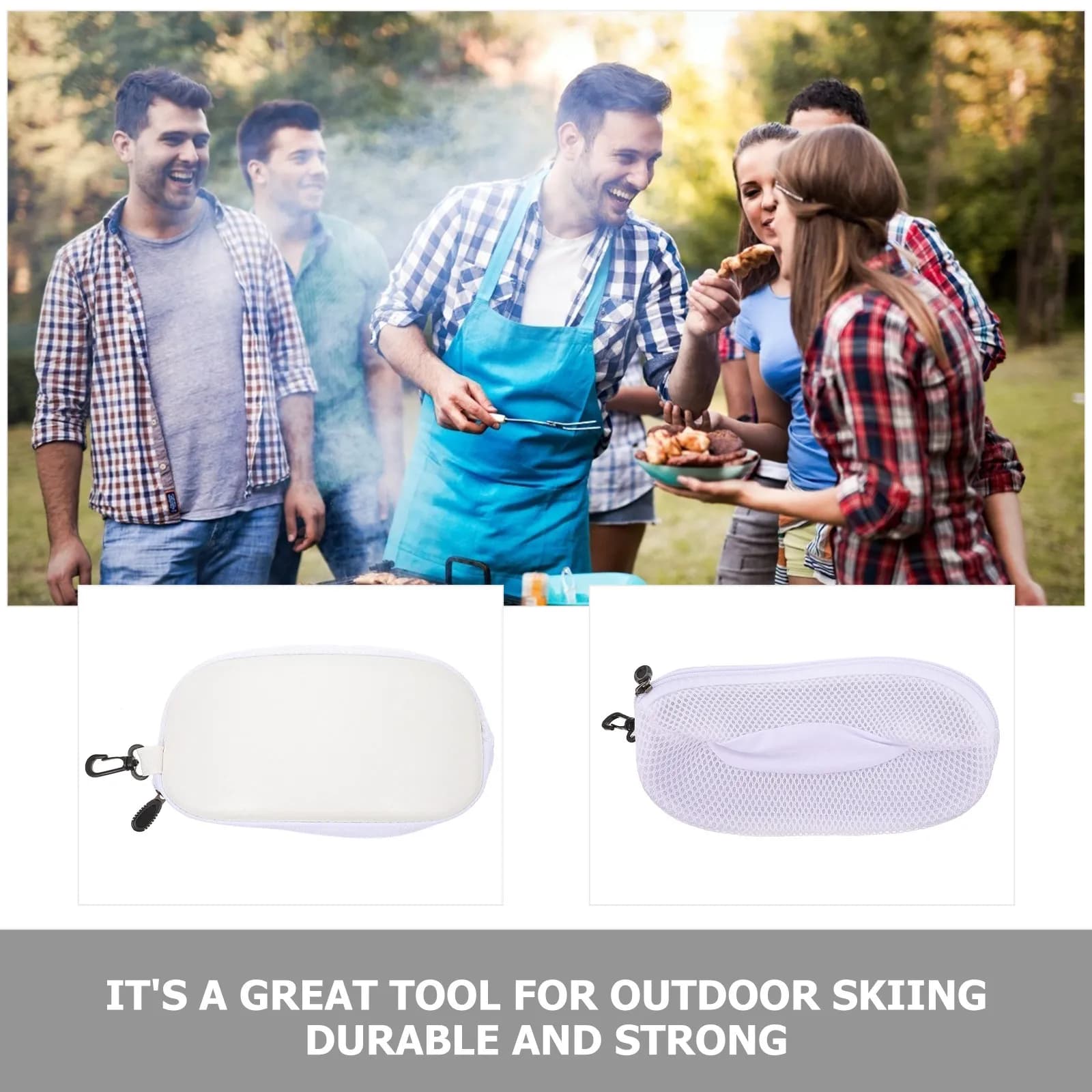 1Pcs Ski Goggles Case Shockproof Protective Holder for Outdoor Sports Cycling Camping Mountaineering Snow Goggles
