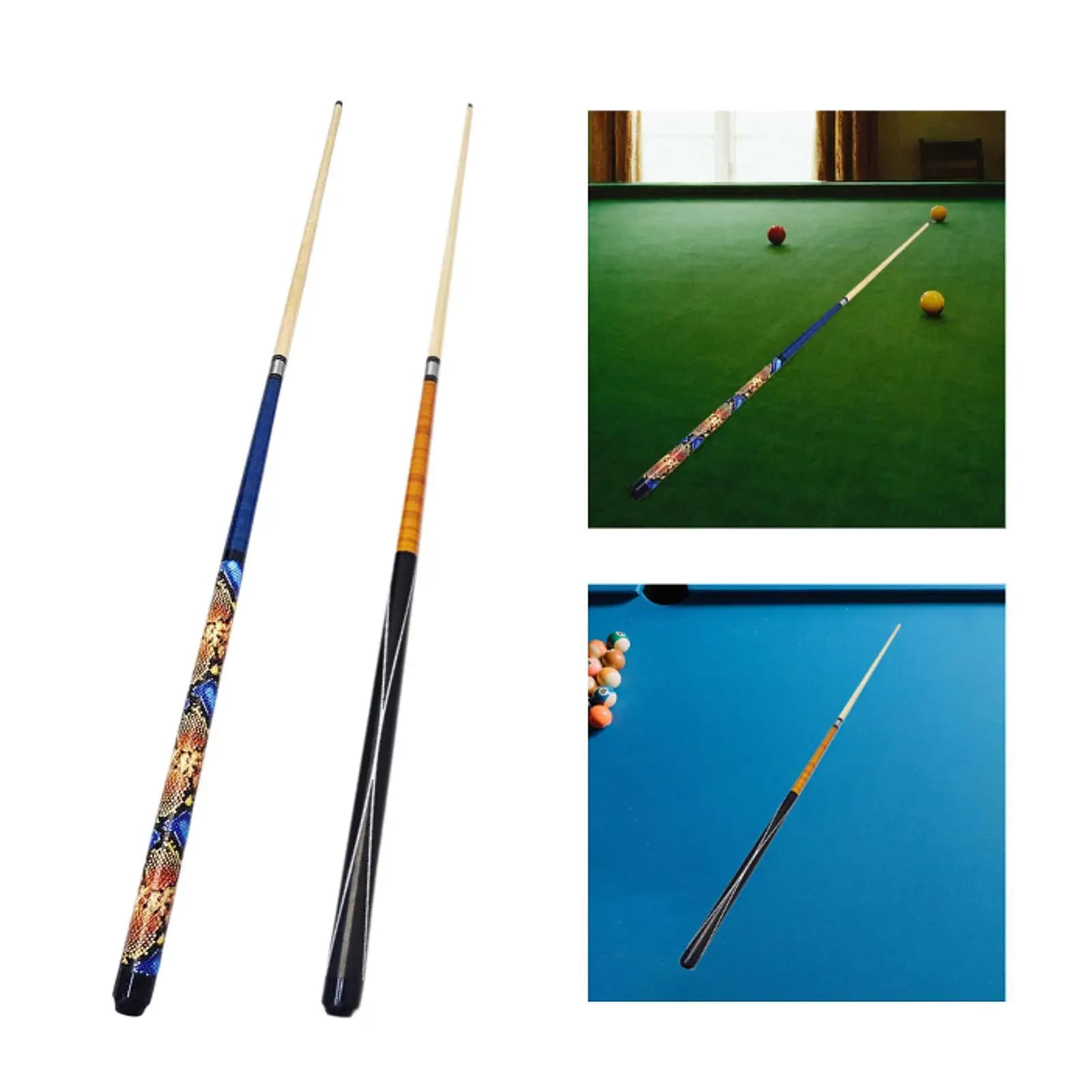 Stecca da Biliardo in Legno Professionale 140cm, Stecca da Biliardo Divisibile per Break e Jump, per Pratica in Bar e Casa, per Adulti