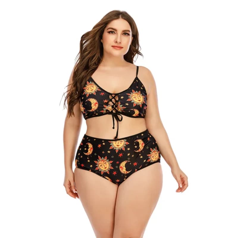 Costume da bagno sexy taglie forti Set bikini da donna Costumi da bagno separati a vita alta Costumi da bagno estivi 2 pezzi 5XL Fashion Beach