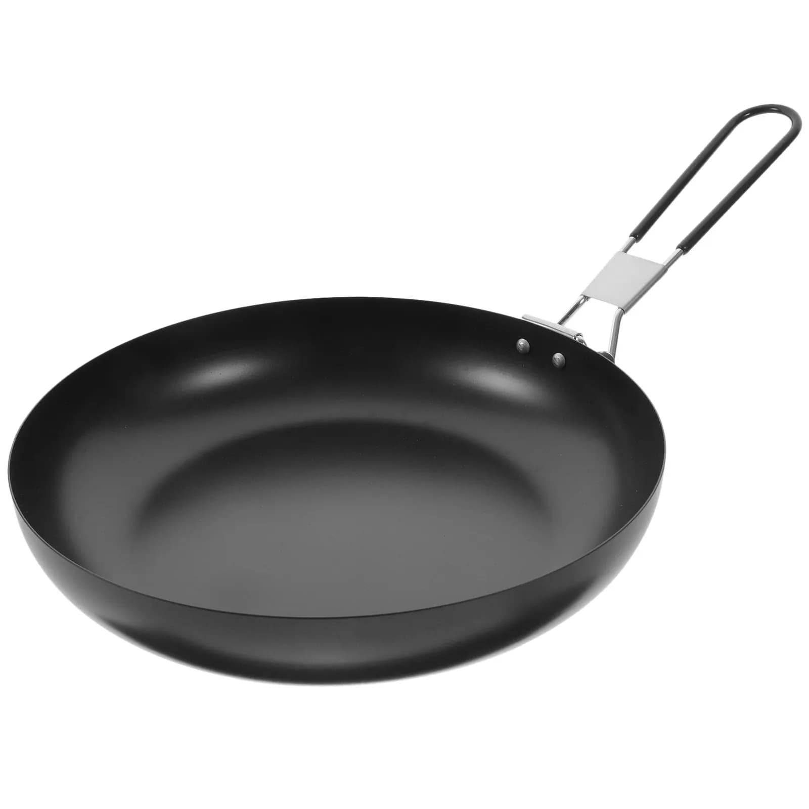 Padella Pieghevole in Ferro, Leggera e Portatile, per Cucina all'Aperto, Campeggio, Escursionismo, Picnic, Utensile da Cucina Antiaderente