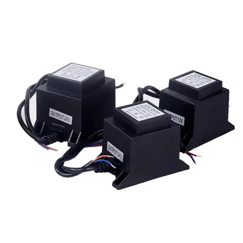 IP67 Impermeabile AC 220V A AC12-24V DC12-24V Driver LED Trasformatore Toroidale Adattatore di Alimentazione Convertitore Spina UE per Illuminazione di Striscia