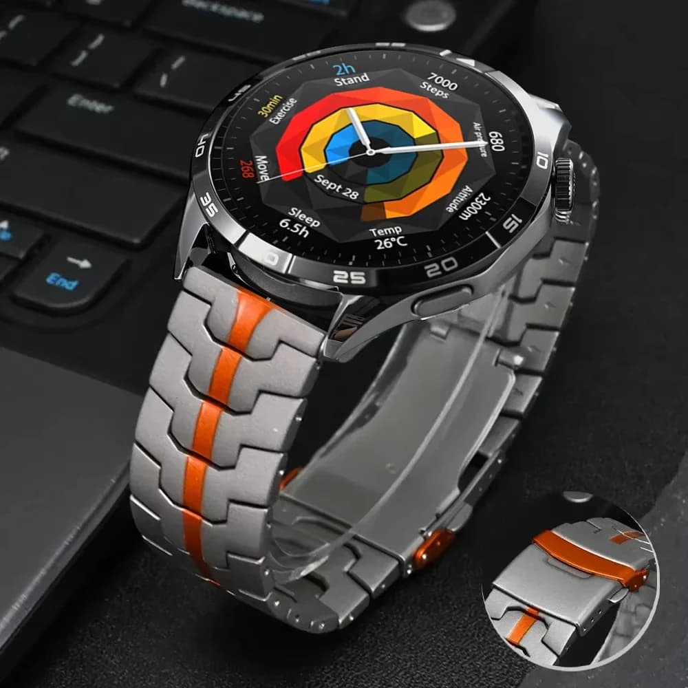 22mm Stainless Steel Strap For Huawei Watch GT 5 Pro 46mm Bracelet For Huawei Watch 3/4 Pro GT5 GT4 GT3 Honor GS Pro/GS 3 Band
