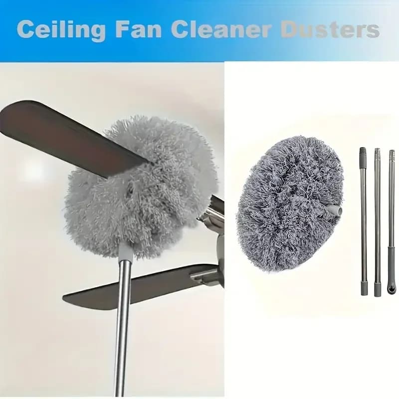 Ceiling Fan with Extension Rod Cleaning Dust Collector, Dust Brush, Ceiling and Fan Dust Collector, Ceiling Fan Dust Collector