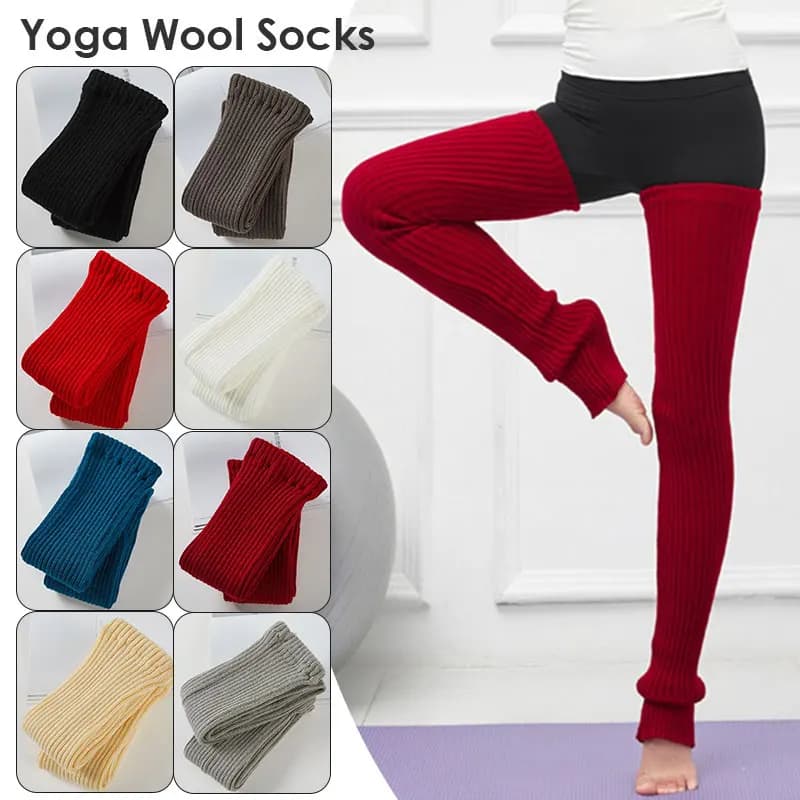 90 cm Women's Yoga Ball Fitness Socks Stretched Elongated Knit Socks Hot Winter Socks Over Knee And High Boots