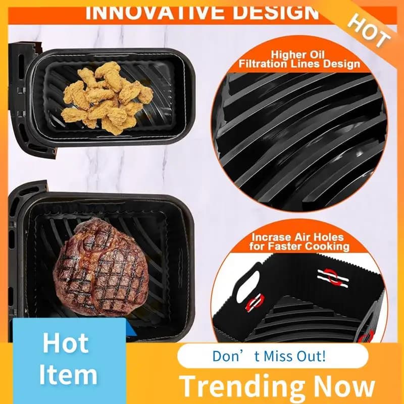 A69X-Air Fryer Rubber Tips Spare Parts Cover For Air Fryer Grid Plate Bumpers In Rubber Air Fryer 20 PZ