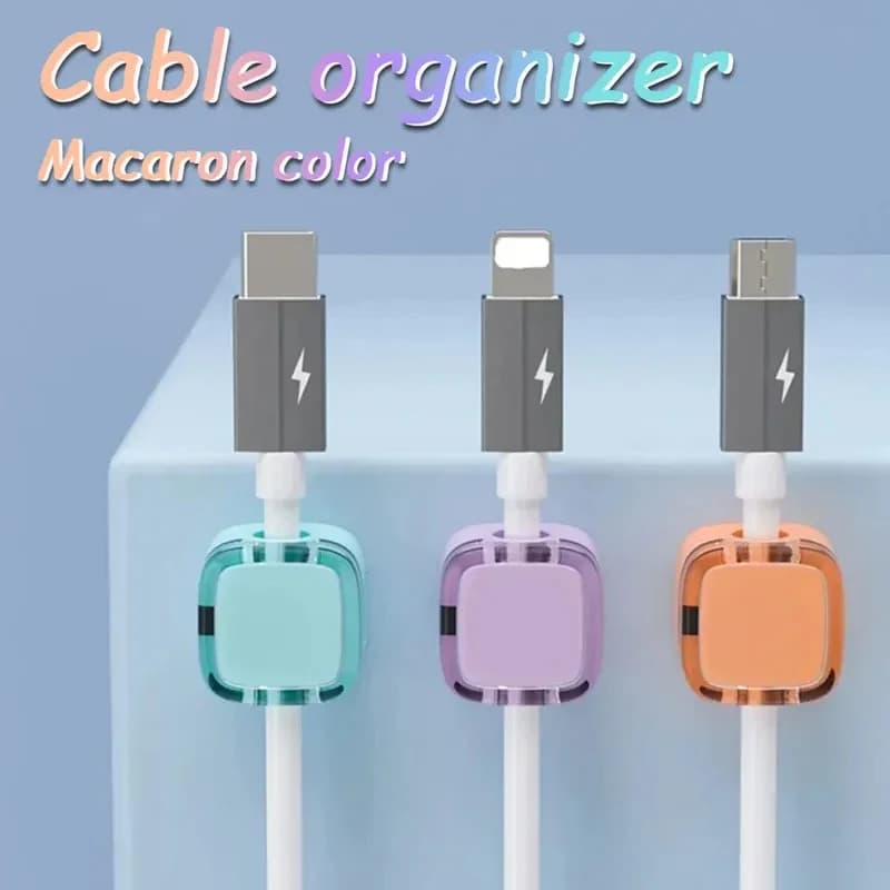 Clip Magnetiche per Cavi USB, Supporto Regolabile per Cavi, Organizzatore di Cavi Sotto la Scrivania, Portacavi
