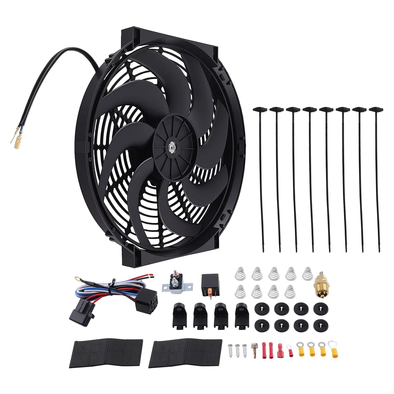 Ventola di Raffreddamento Elettrica per Radiatore 14 Pollici 12V 90W Universale