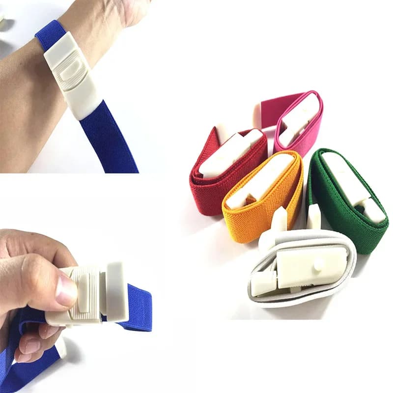 Laccio emostatico a scatto in ABS a sgancio rapido con fibbia di emergenza medica Nastro portatile regolabile Accessori di pronto soccorso per esterni