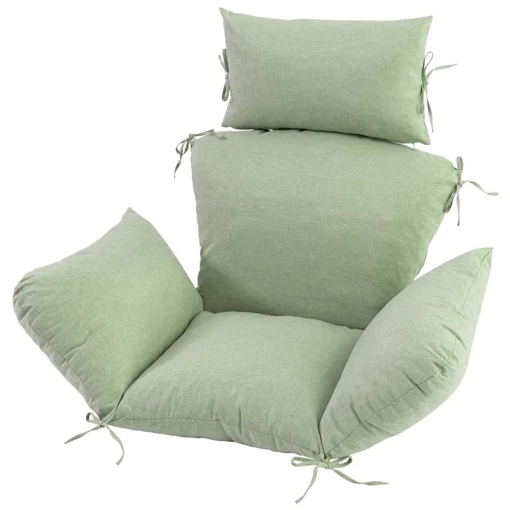 Cuscino per sedia con 8 cinghie di fissaggio, finto lino idrorepellente e resistente allo sbiadimento, fodera rimovibile, cuscino di ricambio per Mos