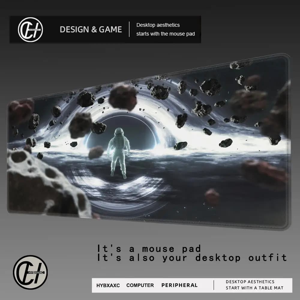 HYBXAXC MousePad Computer Accessories Keyboard Pad Laptop Space Galaxy Gamer Extended Desk Mat Office PC New Mousepad Rug Carpet