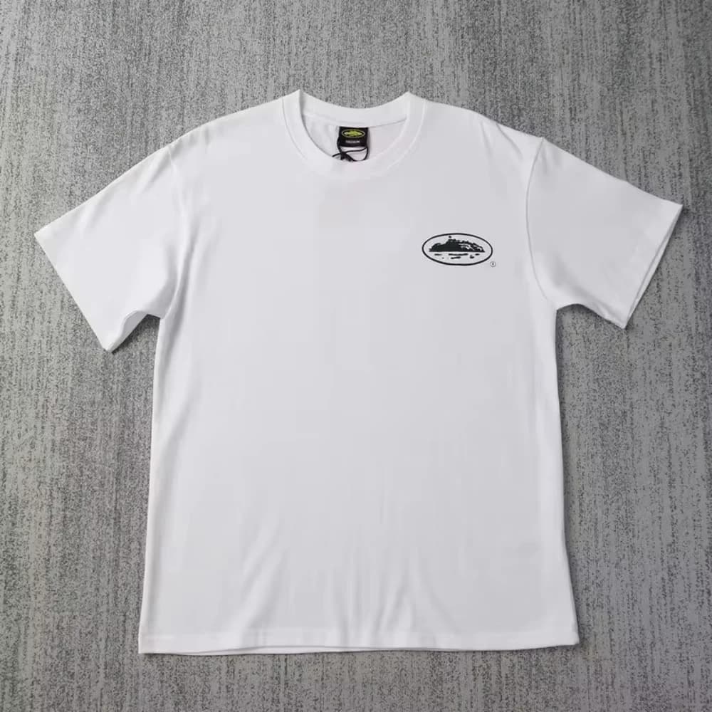 2026 Summer New Small Boat Printed Short Sleeve T-shirt Loose Round Neck Breathable Half Sleeve Casual Fashion Brand