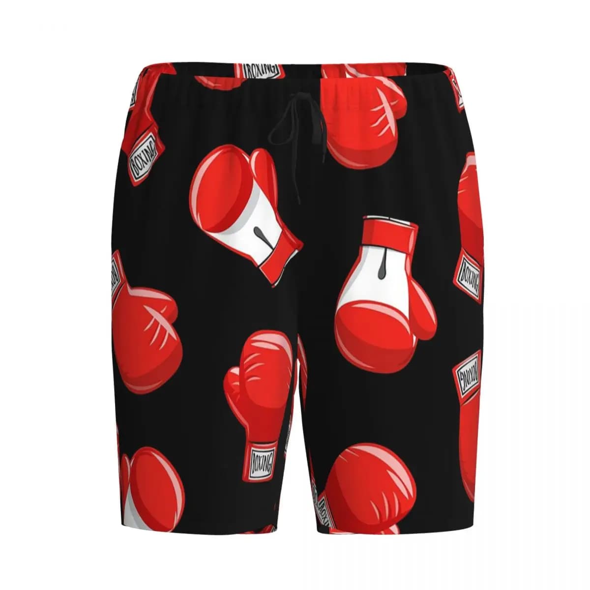 Custom Red Boxing Gloves Shorts Sleeping Pants Men Pajama Pants Lounge Sleep Sleepwear Bottoms