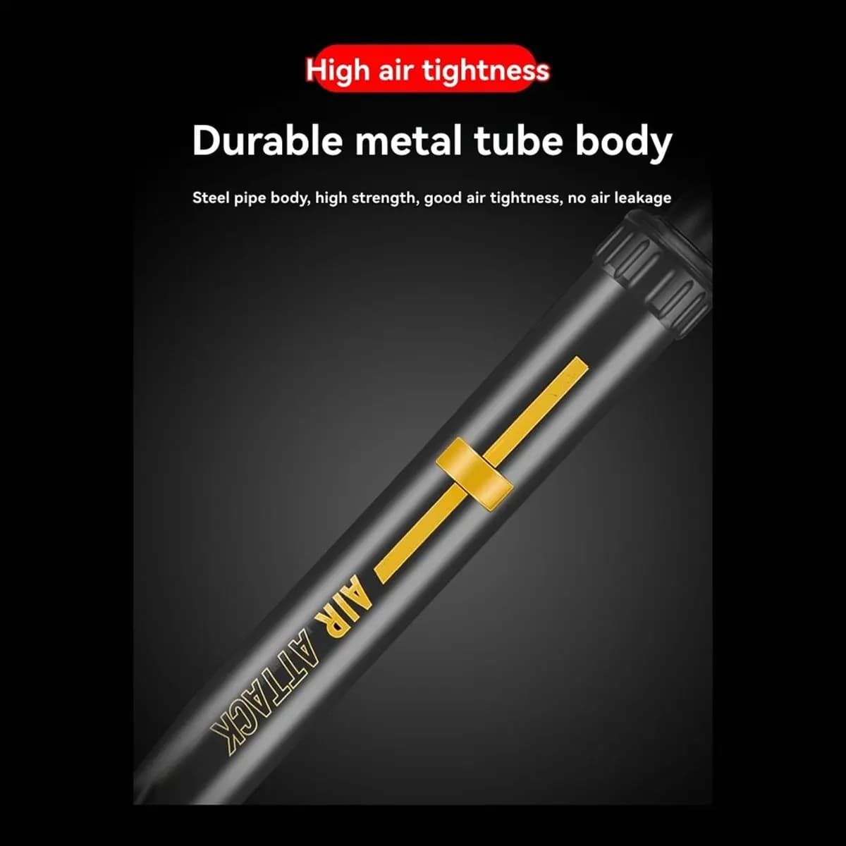 A61P High Pressure Air Pump 160PSI Manual Pump Valve Tire Inflator MTB Road Bike Accessories Black