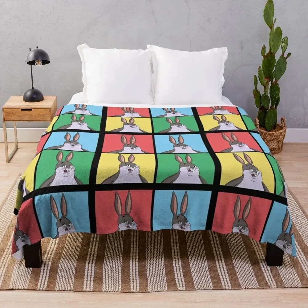 Big Chungus Cover Throw coperta coperte per capelli divani di decorazione coperte turistiche