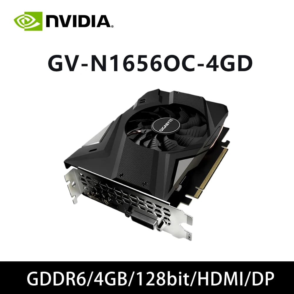 GTX 1650 4GB GPU GIGABYTE GV-N1656OC-4GD Graphics Card Support 4GB GDDR6 128bit PCI-E 3.0 8 Pin HDMI DP DVI-D Tarjeta Gráfica
