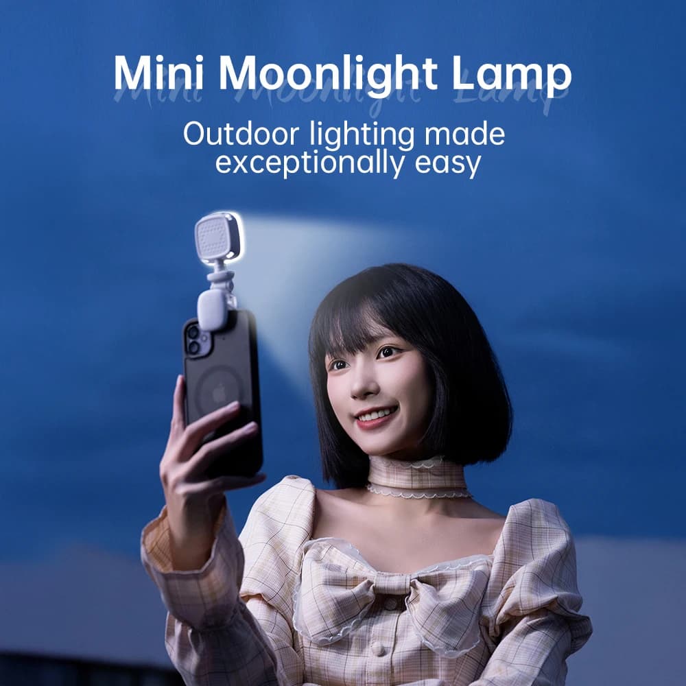 LED New Rechargeable Portable Selfie Filling Light 3 Mode Brightness Adjustable Clip On Phone Laptop Meeting Makeup