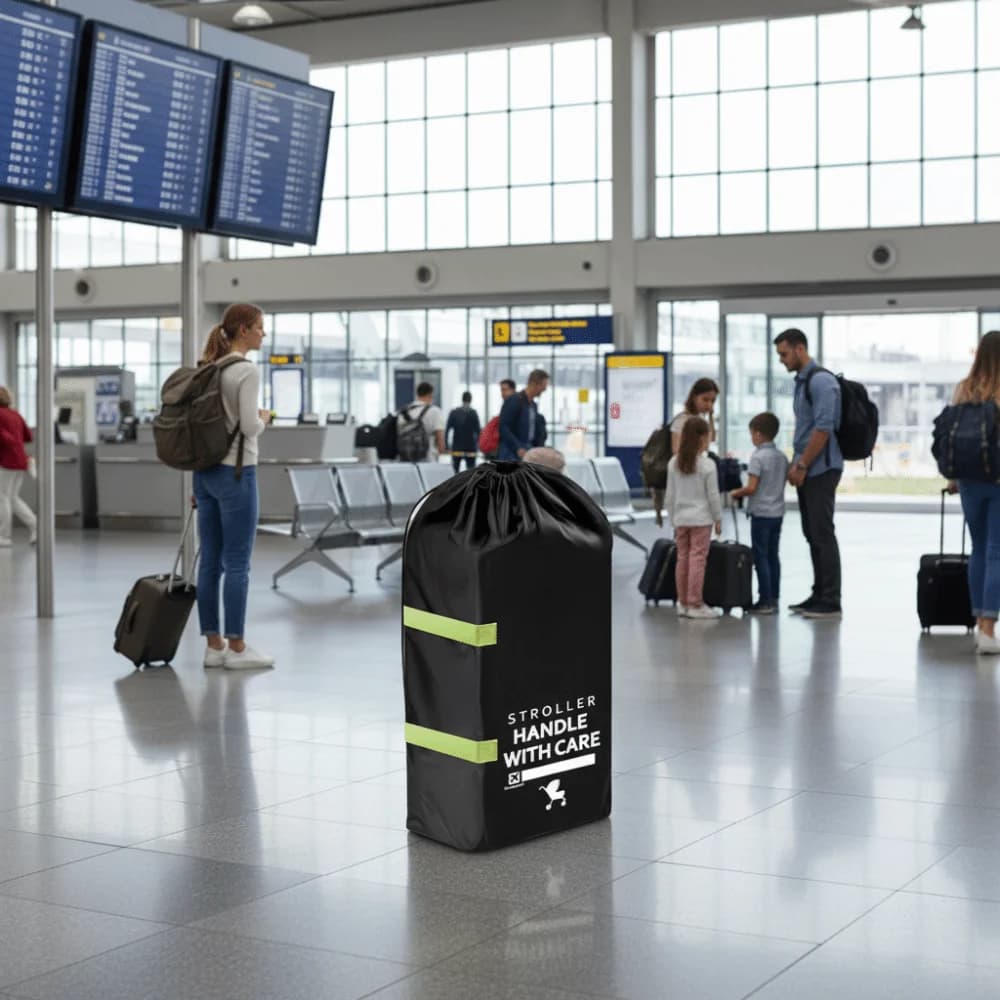 perfekter reisebegleiter Borsa da viaggio per passeggino dal design leggero impermeabile con tracolla per carrozzina Borsa antipolvere universale